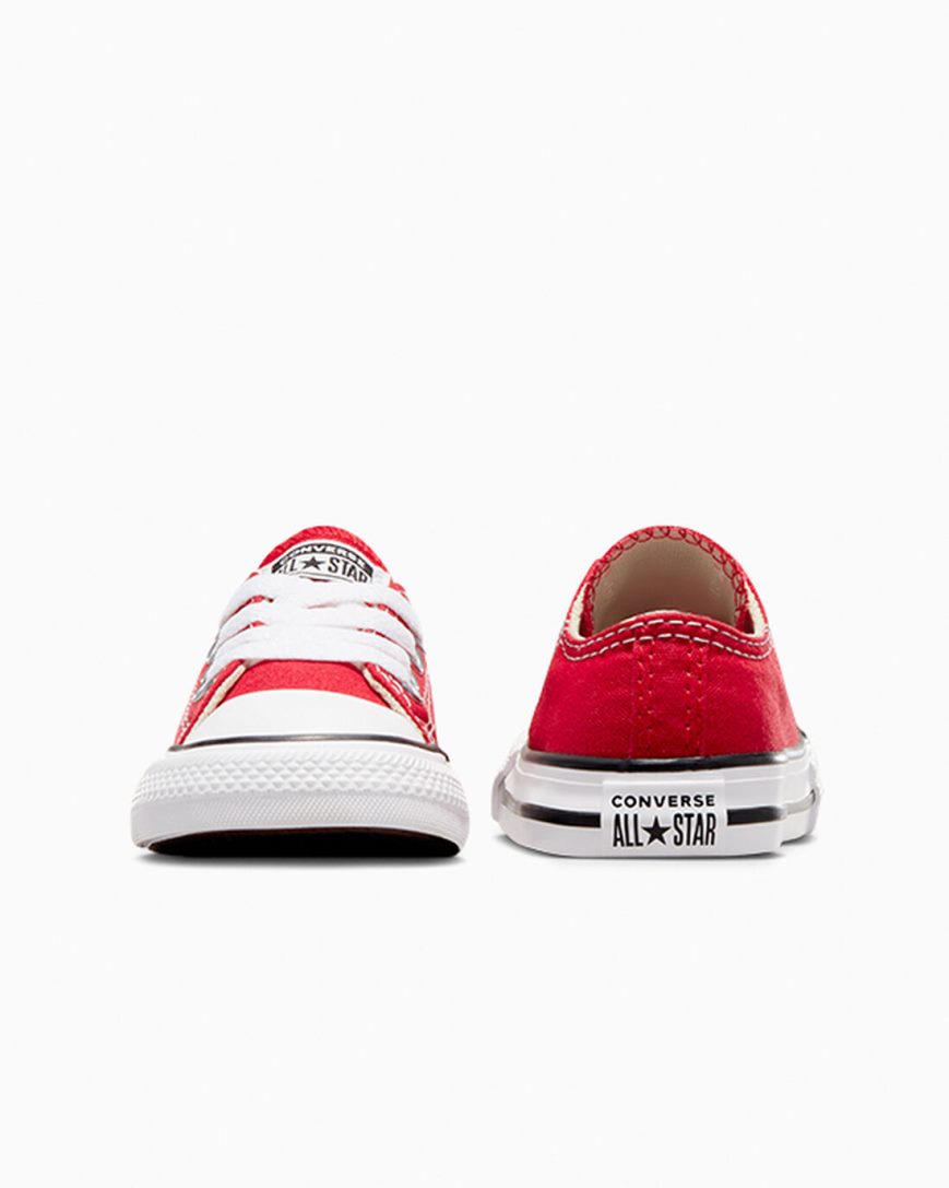 Tenis Converse Chuck Taylor All Star Classicos Cano Baixo Menina Vermelhas | PT Y0T1574